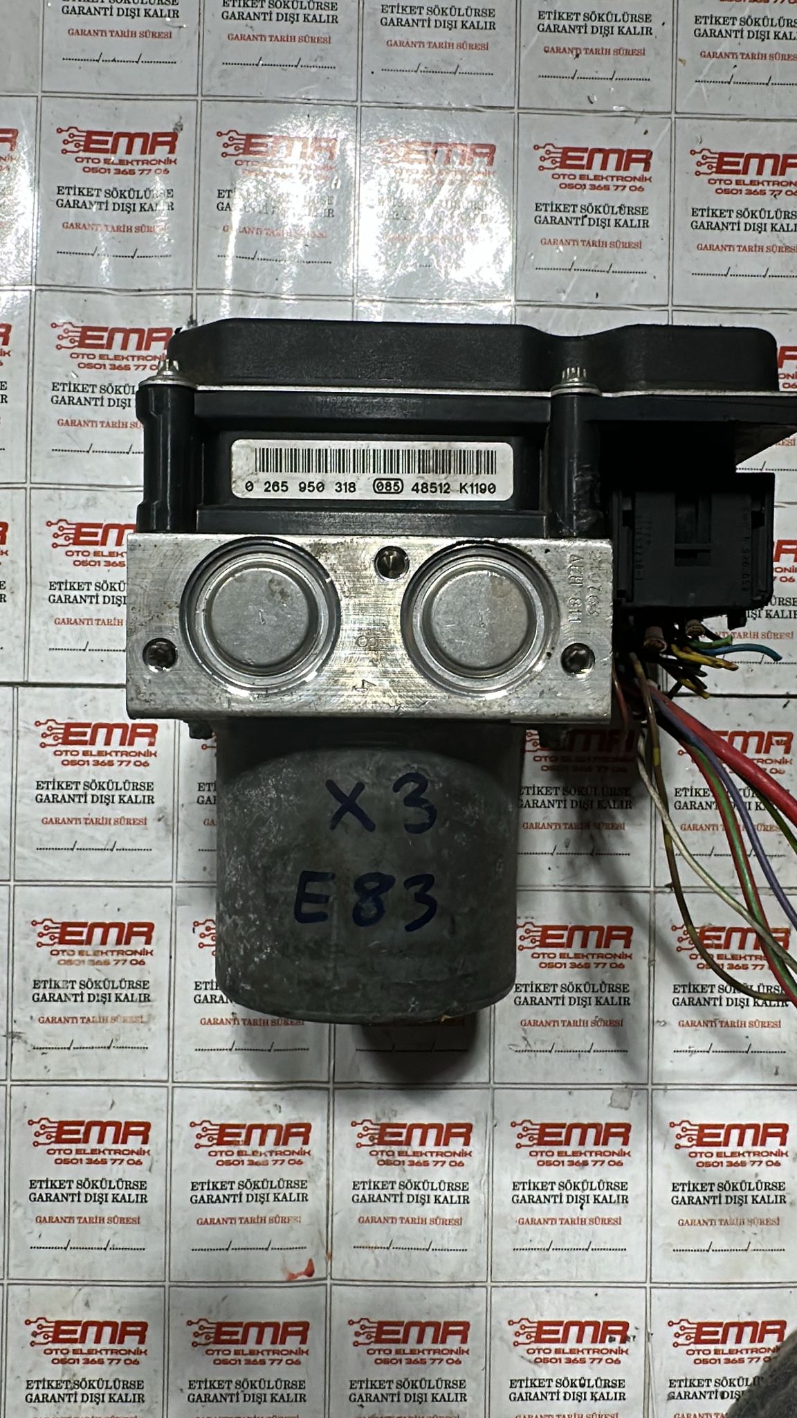 BMW X3 E83 ABS BEYNİ 0265950318